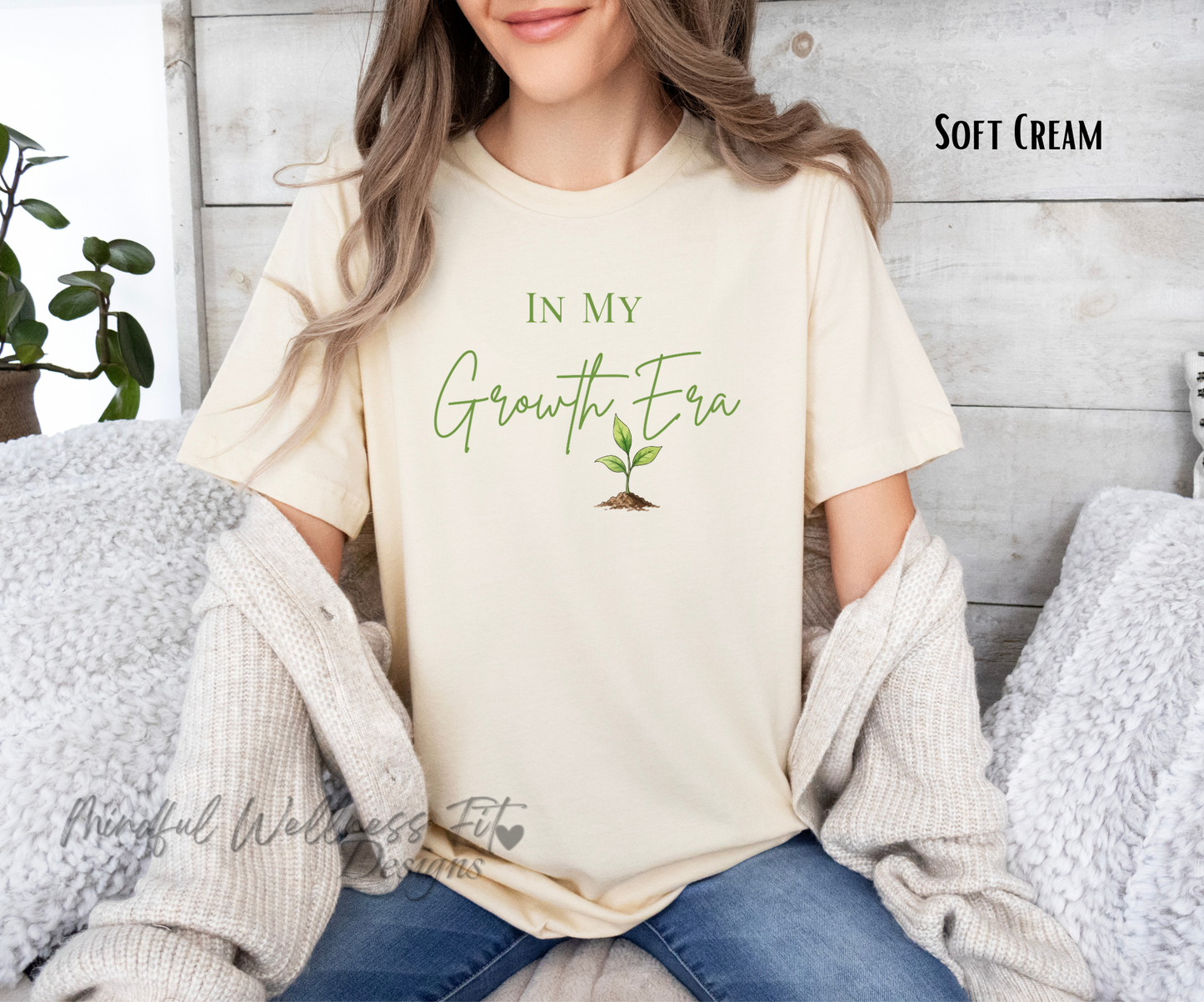 In My Growth Era Plant Tee — Inspirational Growth Mindset T-Shirt