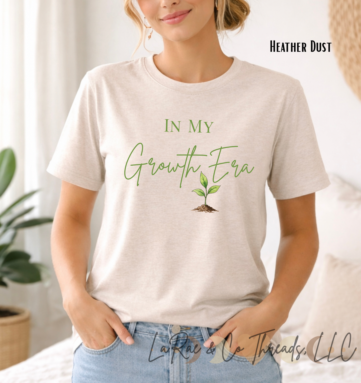 In My Growth Era Plant Tee — Inspirational Growth Mindset T-Shirt