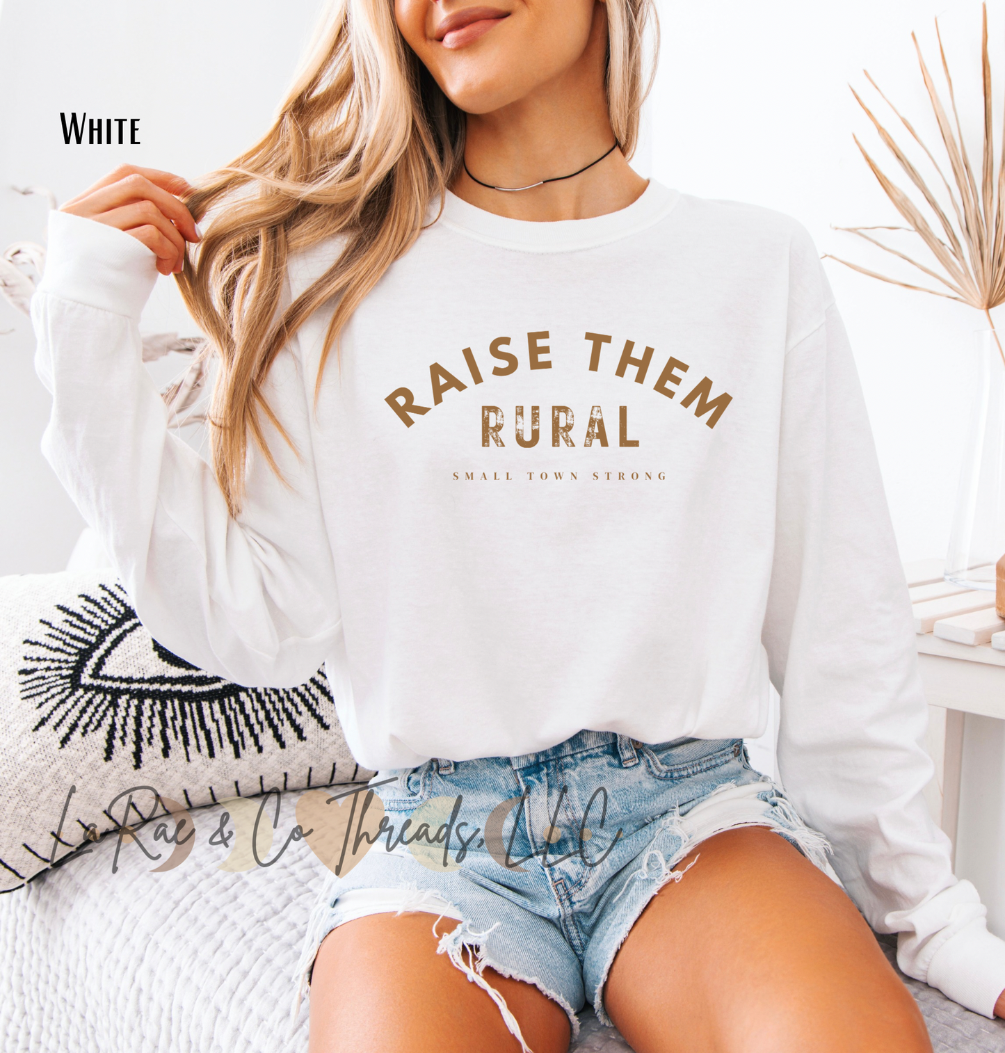 Raise Them Rural Sweatshirt, Small Town Strong Crewneck, Shirt for Moms, Raising Rural Sweatshirt