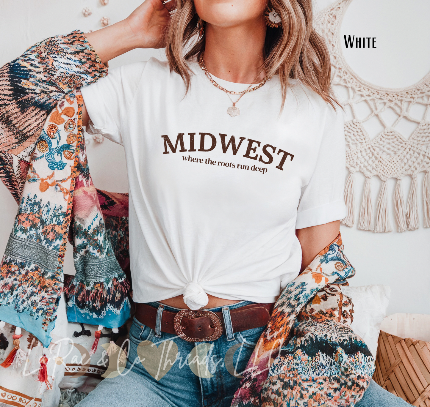 Midwest Tee — 'Where the Roads Run Deep' Vintage Travel Shirt, Small Town Pride Shirt