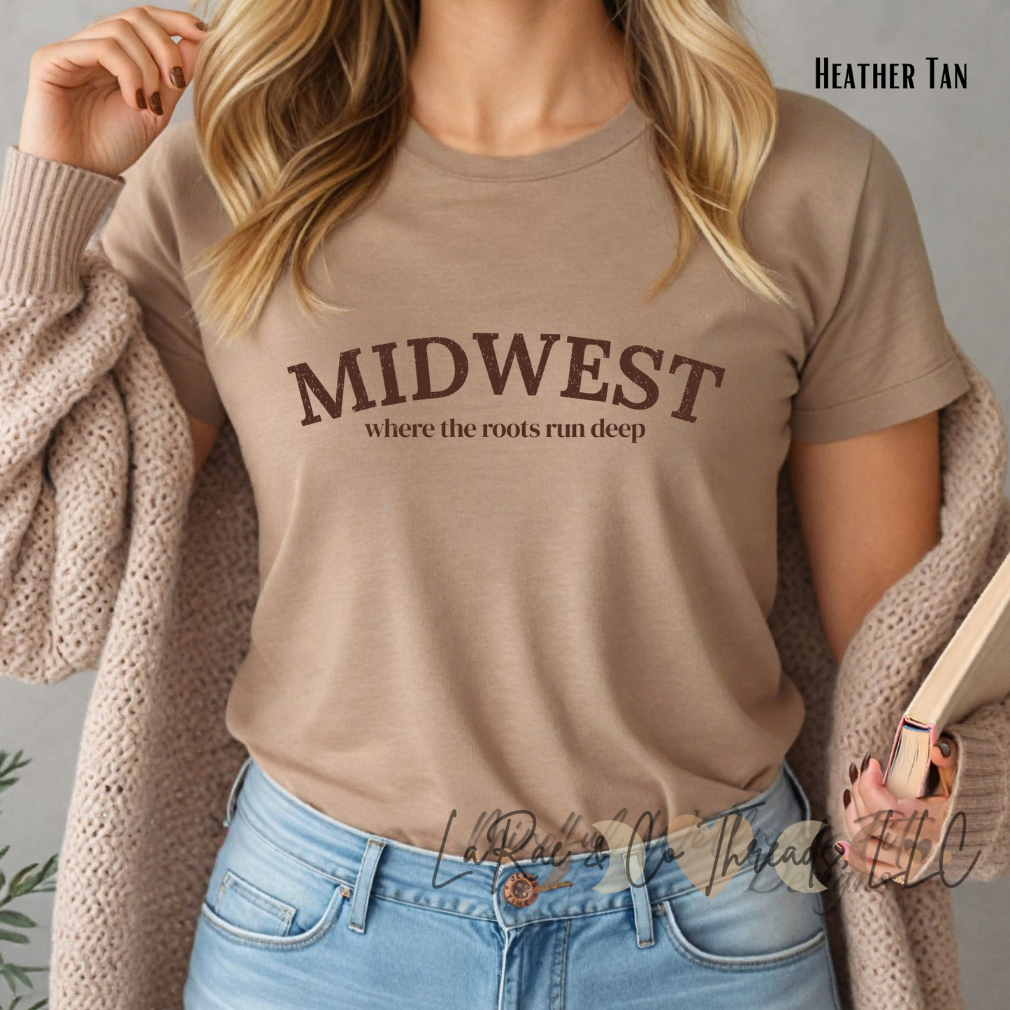 Midwest Tee — 'Where the Roads Run Deep' Vintage Travel Shirt, Small Town Pride Shirt