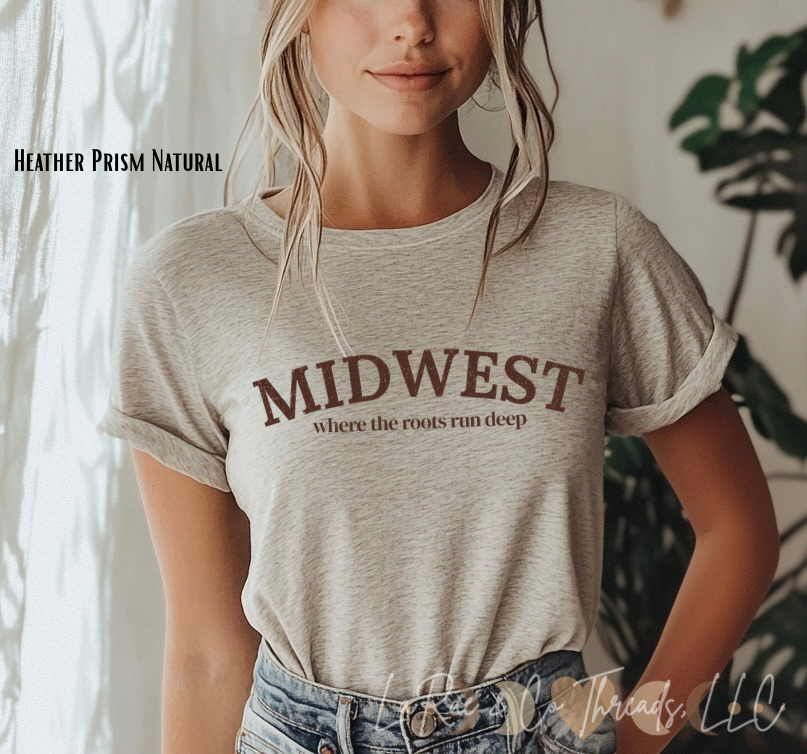 Midwest Tee — 'Where the Roads Run Deep' Vintage Travel Shirt, Small Town Pride Shirt