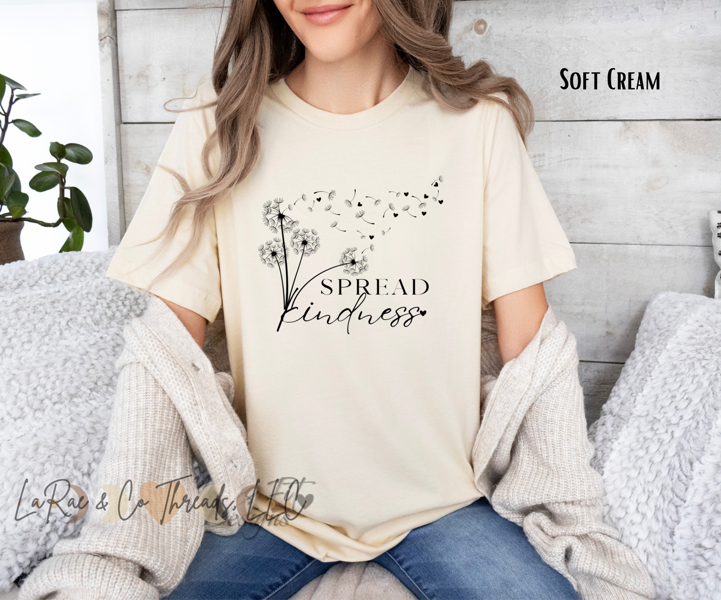 Spread Kindness Dandelion T‑Shirt — Inspirational Kindness Tee, Positive Message Shirt for Women