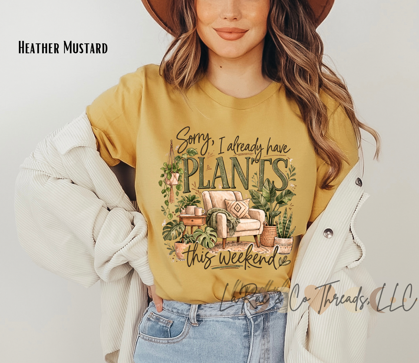 Sorry I Already Have Plants This Weekend Shirt – Funny Plant Lover T-Shirt, Plant Lady Tee, Cozy Houseplant Shirt