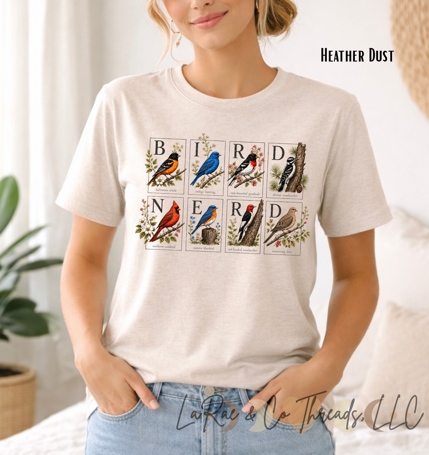 Bird Nerd T-Shirt — Vintage Songbird Tee, Cottagecore Bird Watching Tee, Bird Lover Shirt, Vintage Wild Bird Graphic Tee