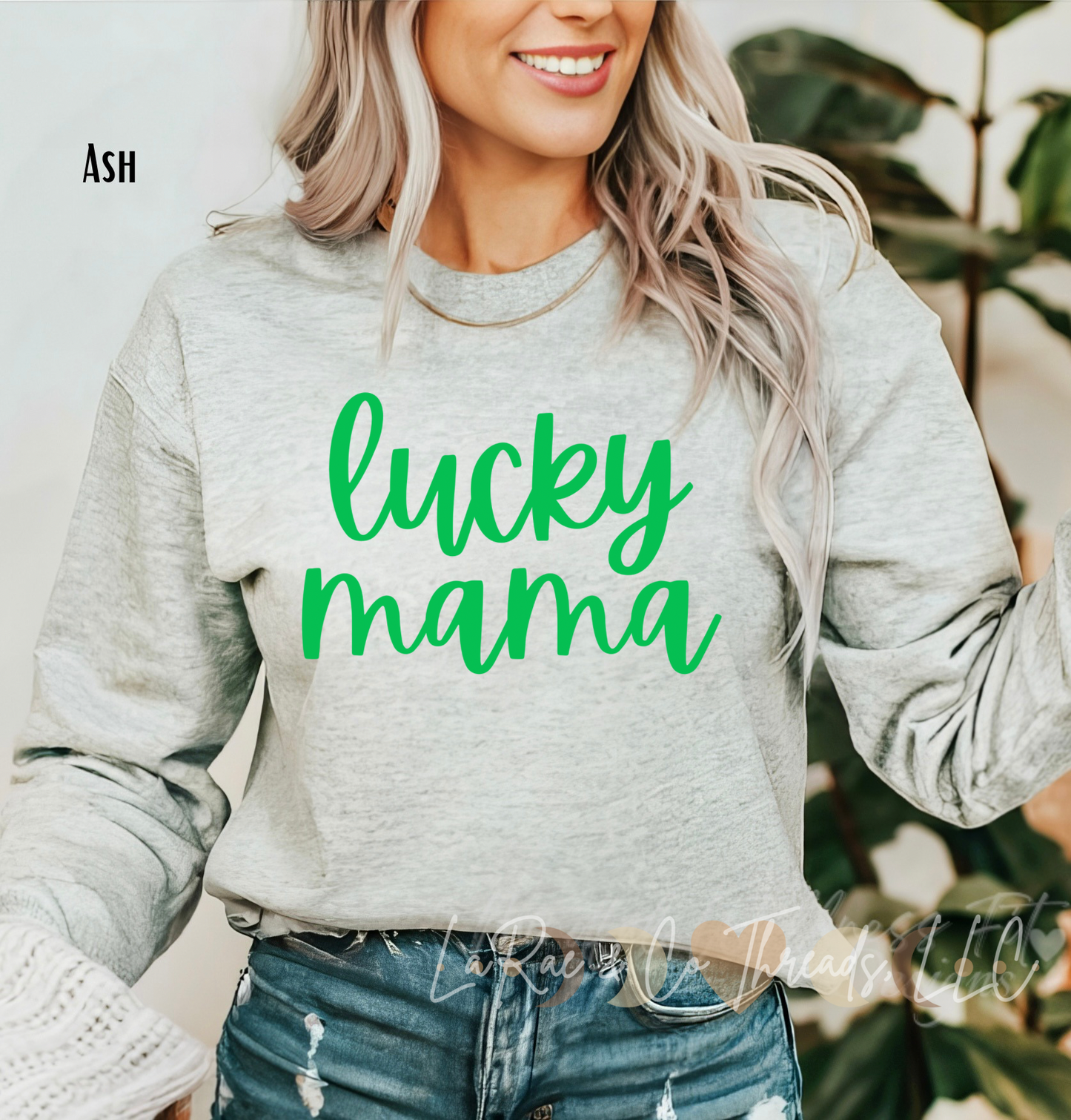 Lucky Mama Sweatshirt, Mom Life Sweatshirt, St. Patrick's Day Mama Sweater, Lucky Momma St. Patty's Day Sweatshirt, Gift for Her, Lucky Crewneck