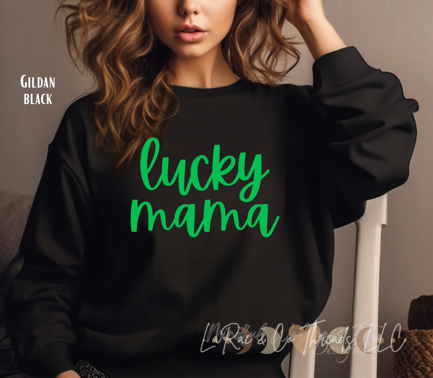 Lucky Mama Sweatshirt, Mom Life Sweatshirt, St. Patrick's Day Mama Sweater, Lucky Momma St. Patty's Day Sweatshirt, Gift for Her, Lucky Crewneck