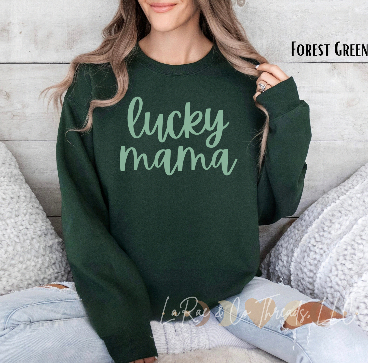 Lucky Mama Sweatshirt, Mom Life Sweatshirt, St. Patrick's Day Mama Sweater, Lucky Momma St. Patty's Day Sweatshirt, Gift for Her, Lucky Crewneck