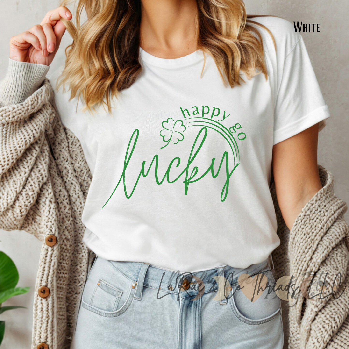 Happy Go Lucky Shirt, Happy St. Patrick's Day Shirt, St. Patty's Shirt, Lucky Shirt, Luck of the Irish, Rainbow Shirt, Gift for Her