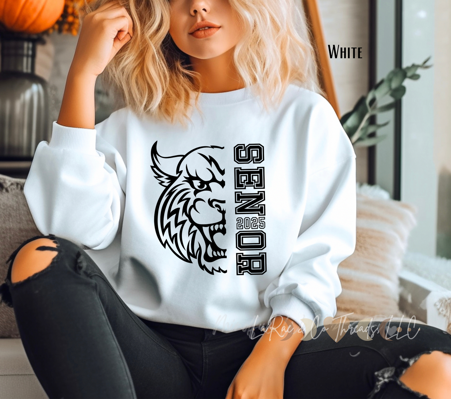 Wildcat Senior Sweatshirt, Class of 2025 Graduation Crewneck, Wildcat Senior Year Sweater, Custom Graduation Year Crew, Graduate Gift